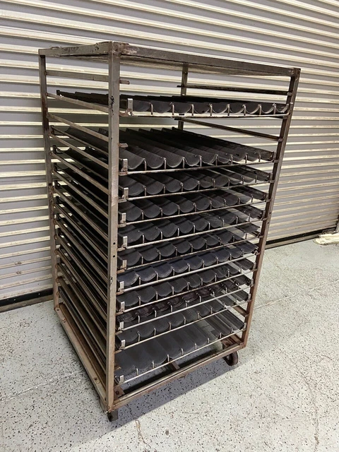 Bakery Rack Holding Transport Heavy Duty Cart for Baguette Bread With Pans #7490 Bakery Rack Holding Transport Heavy Duty Cart for Baguette Bread With Pans #7490