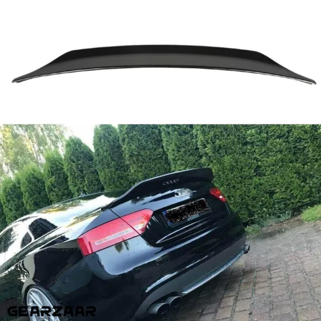 For Audi 'RS5 Look' A5 S5 RS5 B8 8T Coupe Gloss Black Ducktail Boot Spoiler UK