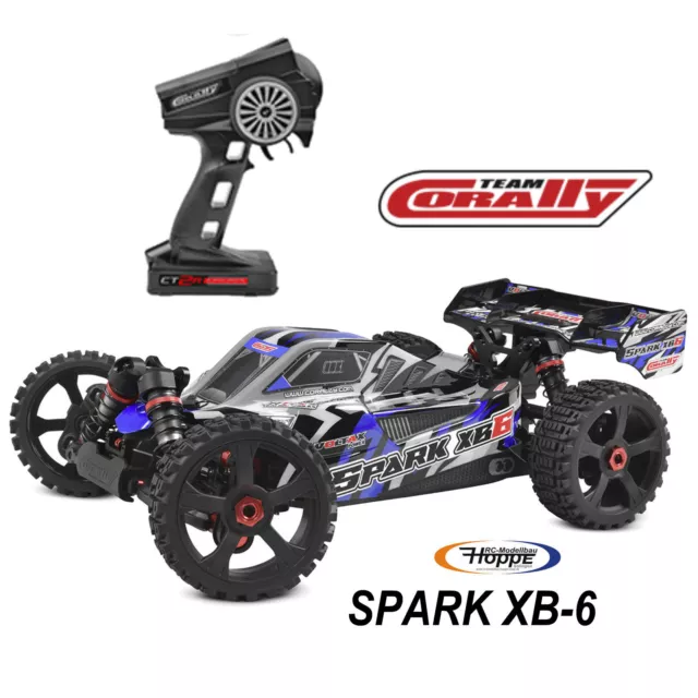 TEAM CORALLY Spark Xb 6 Rtr Azul Buggy 4WD sin Escobillas Poder 6S Rtr C-00285-B