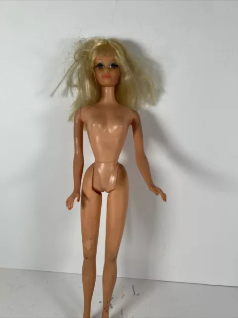 Genuine Vintage PJ Barbie Doll Needs Cleaning. Knees And Waist And Neck Work