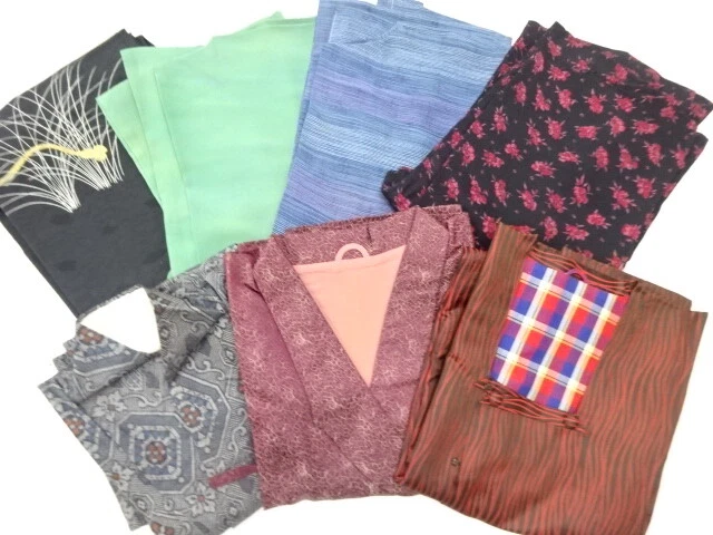 41111# Japanese Kimono / Antique Haori & Coat / 7 Pics