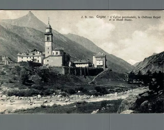 Aosta Cogne Chiesa Parrocchiale il Castello Reale non spedita f. Piccolo