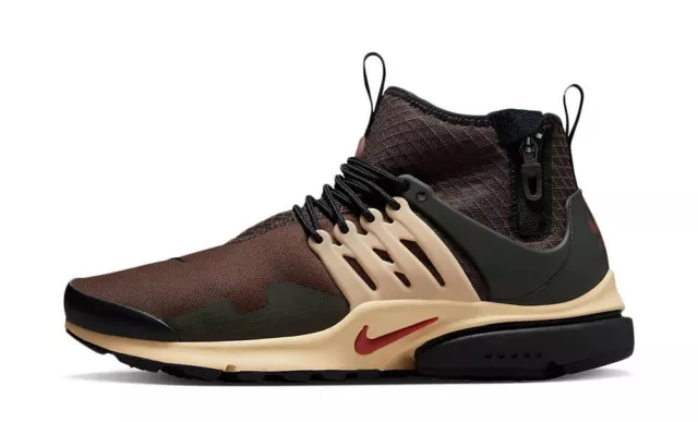 Nike Air Presto Turnschuhe Herren braun Schnürschuhe dunkelbraun Fitnessstudio Laufschuhe 3