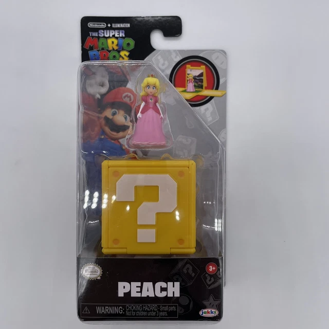 2023 SUPER MARIO Bros Movie *PRINCESS PEACH* 1" Figure & Cube Nintendo