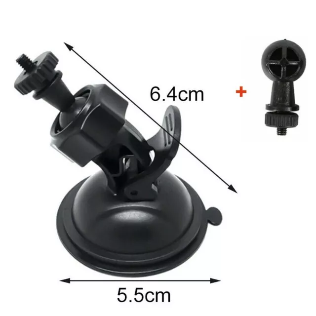 3*Car Mounted Recorder Bracket Dash Cam Holder Camera Stand Suction Cup 4+6mm