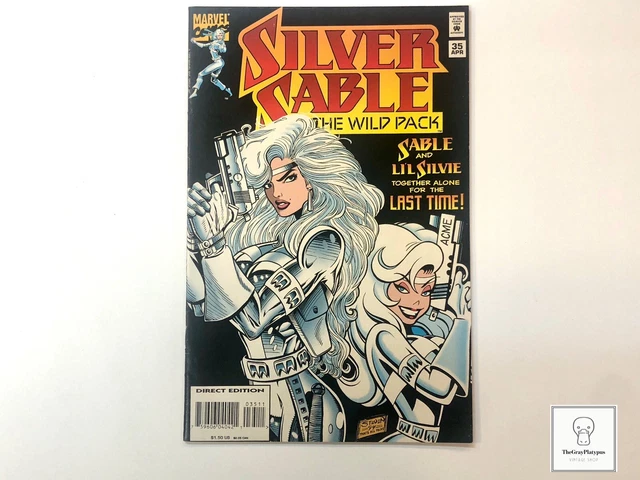 1995 Silver Sable #35 Comic Book / NM-VF / Marvel / Last Final Issue In Run!