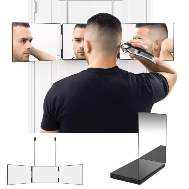360° Spiegel LED 3 Wege Kosmetikspiegel Trifold Mirror mit Höhenverstellbar Neu