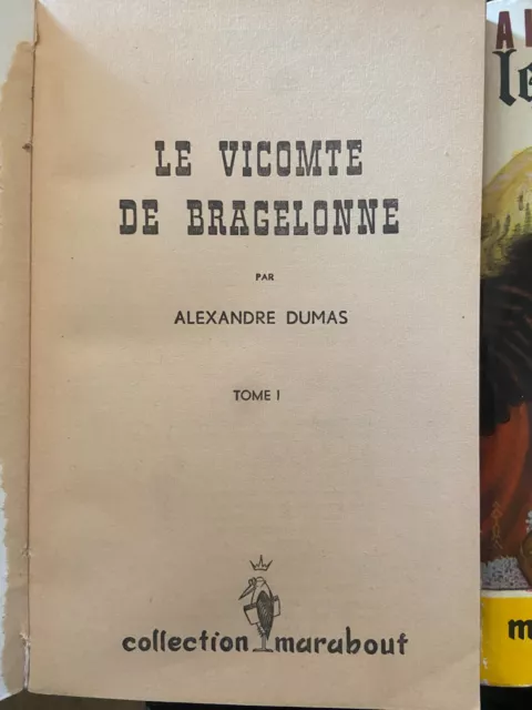 Collection Marabout Le Vicomte de Bragelonne Alexandre Dumas 3 Tomes MK 200 3