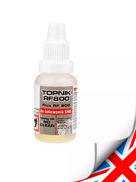 SOLDERING FLUX LIQUID RF 800 15ml OILER -SMD NO CLEAN uk stock