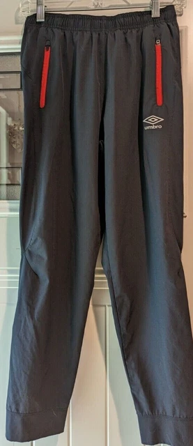 Teens Umbro Sweatpants with Red Accenting Tapered Leg Sz 12