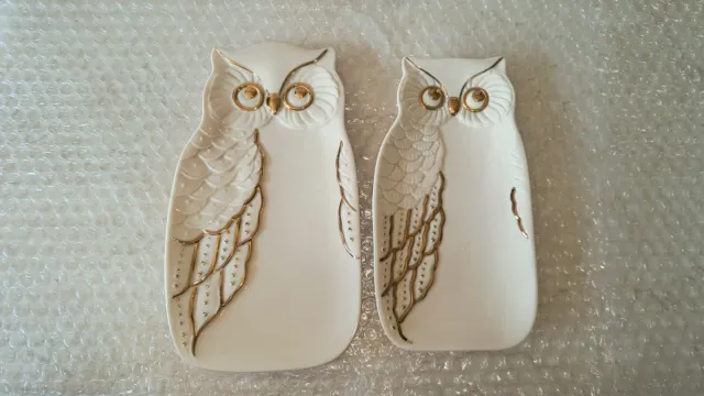Lenox Owl Treat 2 Piece Snack Plate Set