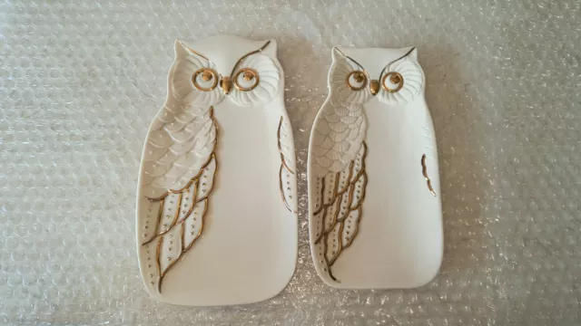 Lenox Owl Treat 2 Piece Snack Plate Set