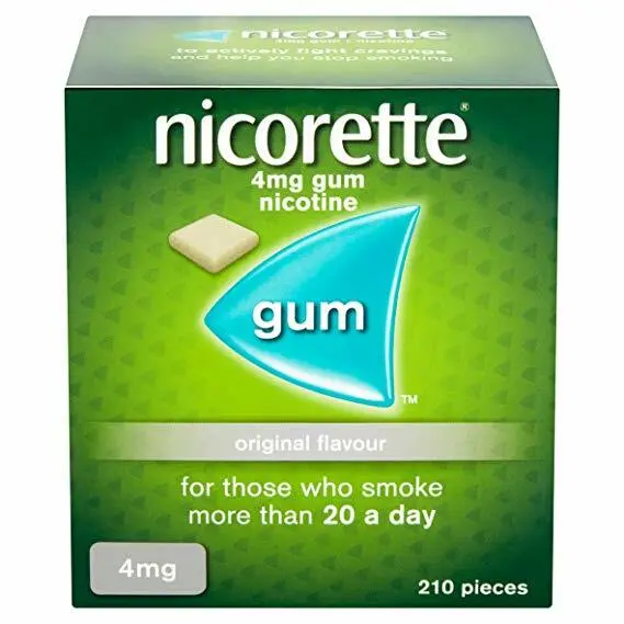 Nicorette Gum nicotine Chicles dejar de fumar 210 NEW stock limitado enviado HOY