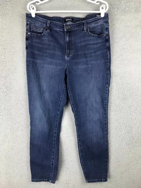 Buffalo David Bitton Mollie High Rise Skinny Stretch Blue Jeans Womens 14/34