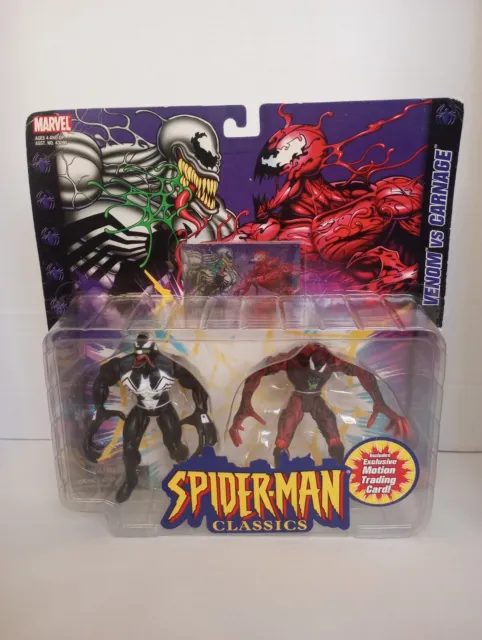 2001 NEW Spider-Man Classics Action Figures Set, Venom & Carnage Toy Biz