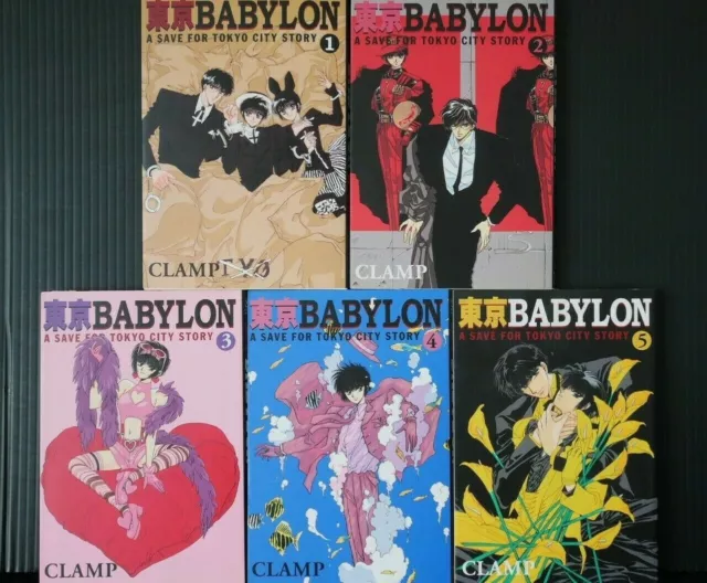 JAPAN CLAMP manga LOT : Tokyo Babylon (Bunko Ver.) vol.1~5 Ensemble complet