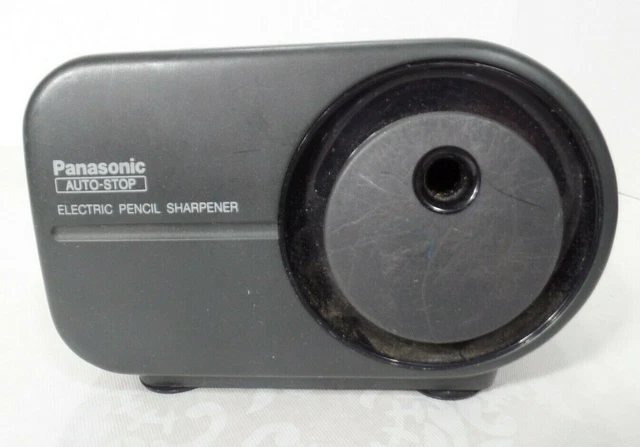 Panasonic Auto Stop Electric Pencil Sharpener w Suction Base AC Powered 115VAC