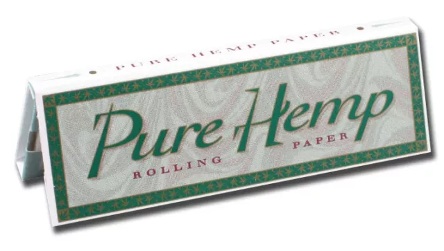 Pure Hemp Regular Size Rolling Papers Tobacco Smoking (50 Leaves Per Booklet)