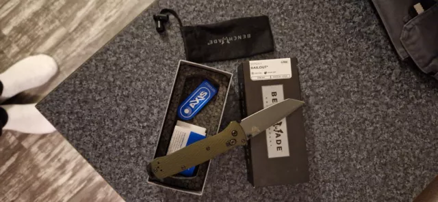 Benchmade Bailout green aluminium