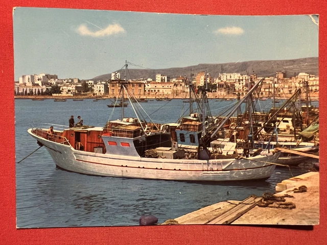 Cartolina - Manfredonia ( Foggia ) - Panorama dal Porto - 1967