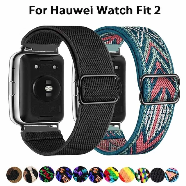 Sport Nylon Solo Loop Armband Ersatz Für Huawei Watch Fit 2 Elastisch Smart band