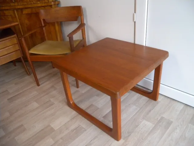 70er Mid Century Tisch Niels Bach Dänemark Beistelltisch Teak Randers Nr.34