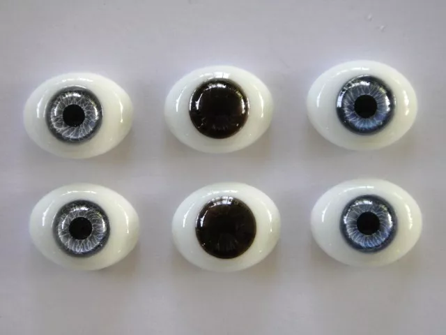 Eyes IN Glass Paperweight 22 MM for Antique Dolls Or Modern - Reborning
