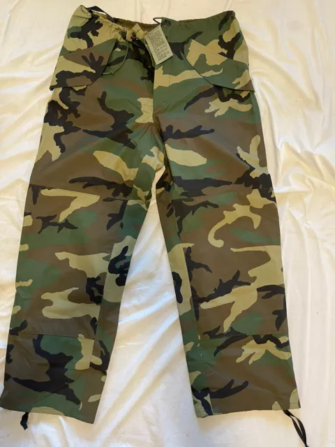 ECWCS USGI BDU Woodland Goretex Cold Weather Pant Trouser Military Camping/Hunti