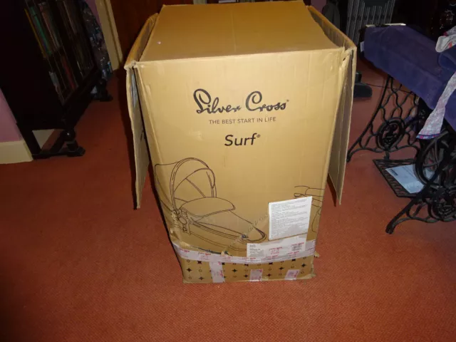 Silver Cross Surf Pram Pushchair 3 or 4 wheeler Raspberry BNIB