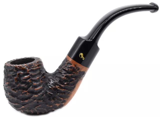 Peterson Aran Rusticated Finish Medium / Small Bent Billiard Briar Pipe (230)