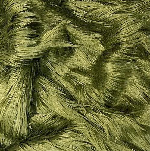 Eovea-Shaggy Faux Fur Fabric by The Yard-60" X 18" Inches-Apparel, DIY Craft