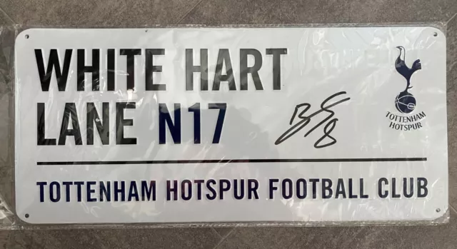 Yves Bissouma - Tottenham Hotspur - hand-signed metal street sign