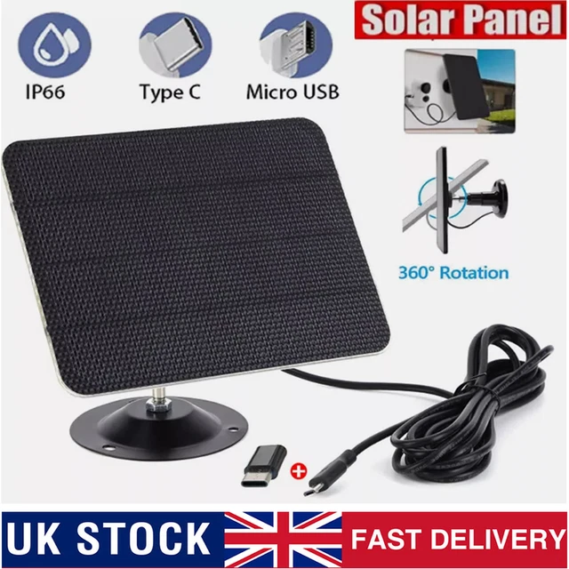 ieGeek Type-C Port Solar Panel for Outdoor Wireless Security