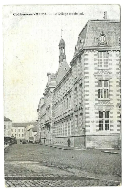 CPA 51 CHALONS-sur-MARNE (in CHAMPAGNE), Le collège municipal, 1921