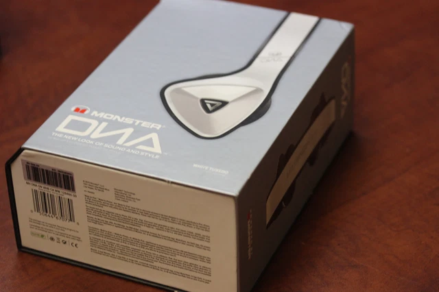 Monster - DNA On-Ear Wired Headphones - White Tuxedo