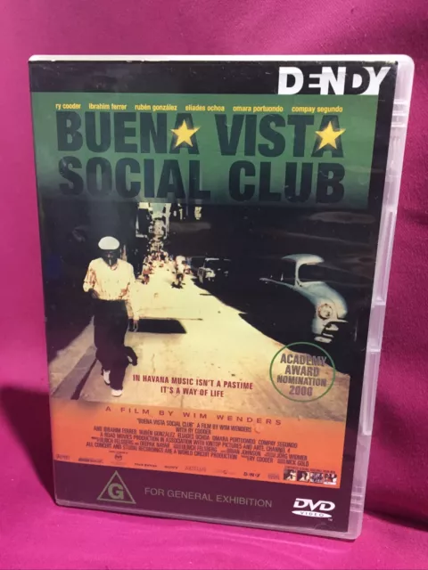 Buena Vista Social Club - DVD 2000 R4 - Ibrahim Ferrer,  Ry Cooder - Free Post