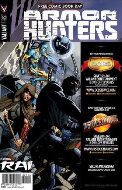 Armor Hunters 1, Valiant Pullbox Preview 6, FCBD 2014 Armor Hunters, 3 bk lot y 3