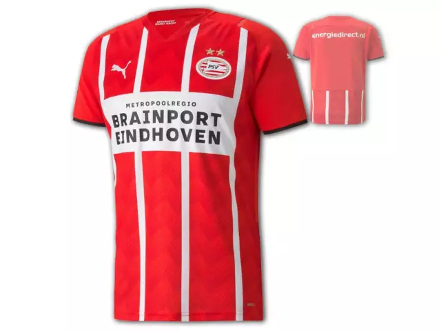 Puma Psv Eindhoven Home Jersey 21 22 Red Psv Home Shirt Eredivisie Jersey S-3XL