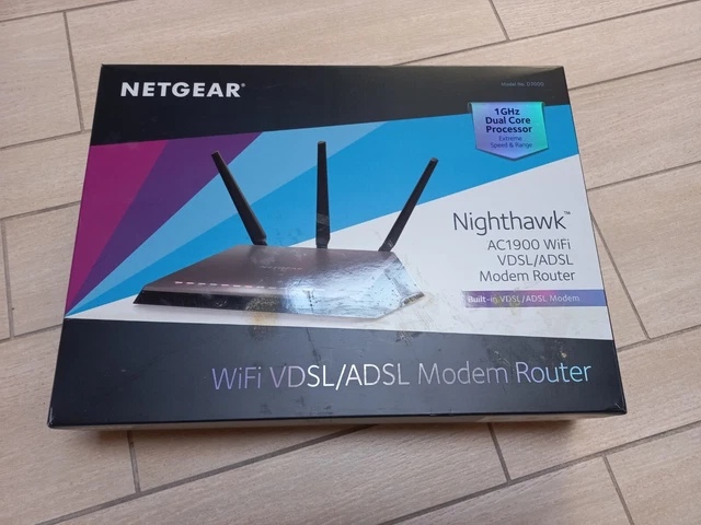 Netgear Nighthawk AC1900 WiFi VDSL/ADSL Modem Router D7000