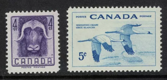 canada stamps - 1955 national wild life week - mint NH - sg478-479