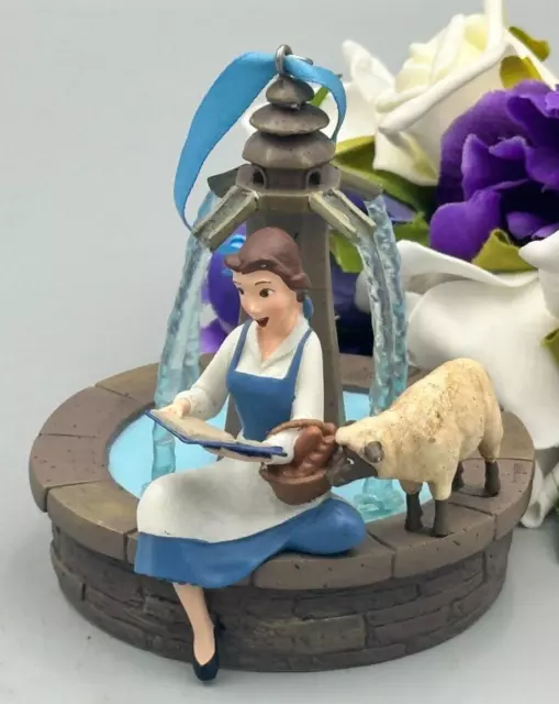 Disney Store Sketchbook Beauty and the Beast Belle Singing Ornament.