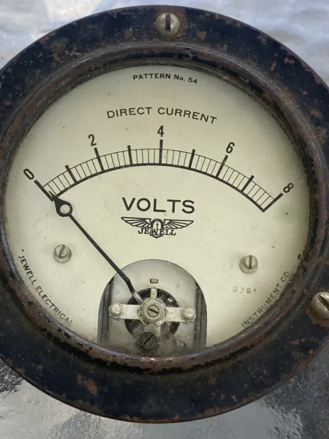 vintage. jewell electrical DC current volt meter