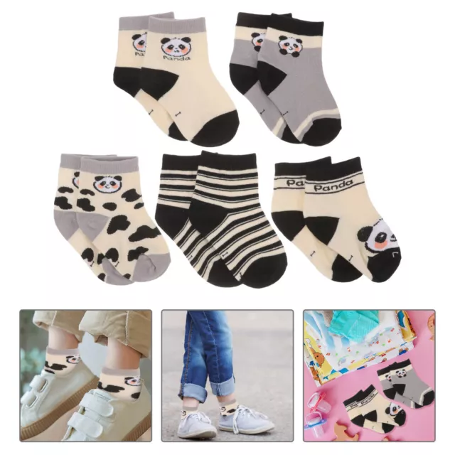 5 Pairs Baby Socks Toddler Boy and Girls Cotton Socks Newborn Ankle Socks Kids