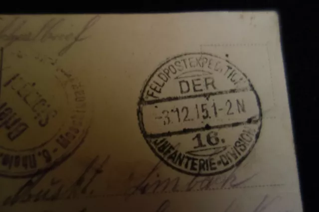 Alte Postkarte Feldpost  Laon-La Porte d´Ardon-E.C.1915 3
