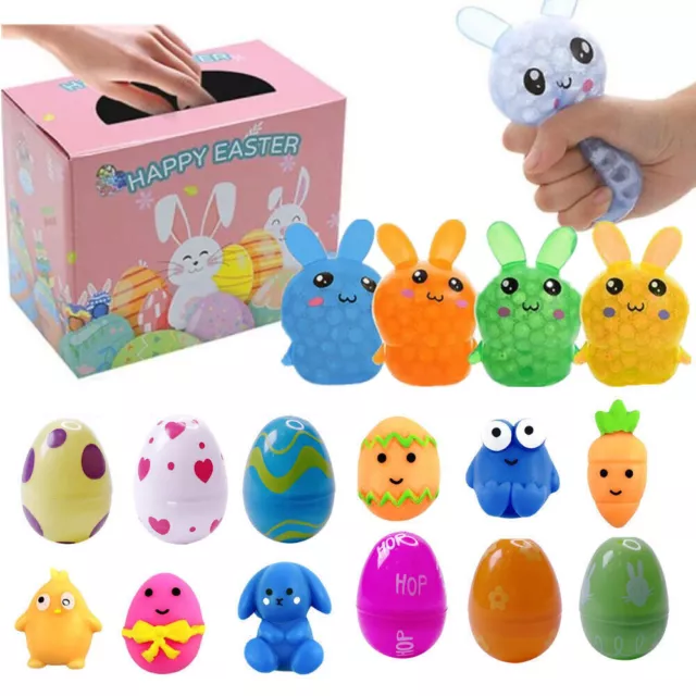 Prefilled Easter Eggs With Mochi Squishy Toys Squeeze Stress Relief Party Toy