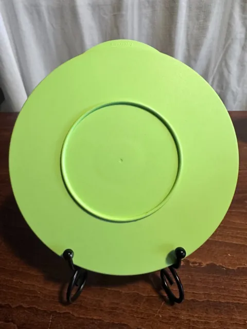 Vintage TUPPERWARE REPLACEMENT Round Lid 3096B Green Impressions Lime