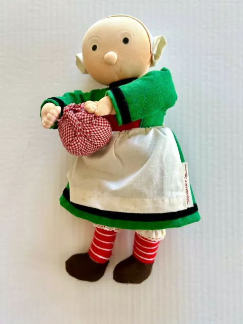 Vintage Becassine Minerve Cloth Doll Hand Painted Face French 13” 1972 With Box