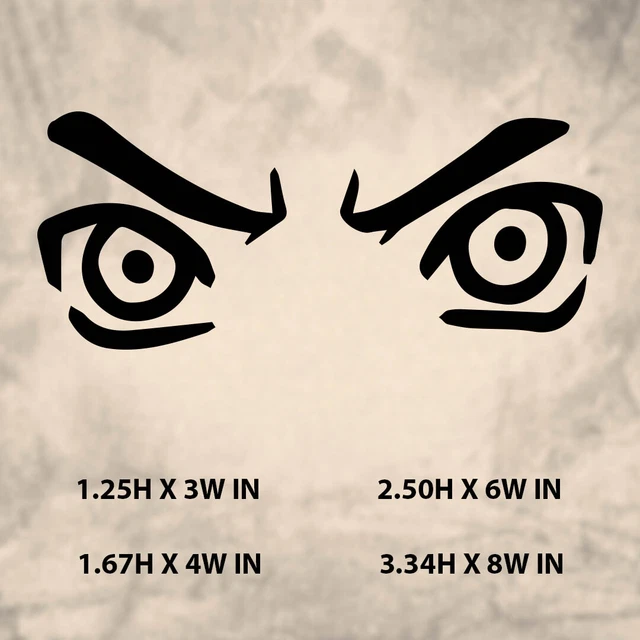 NARUTO EYESNARUTOANIMEVINYL STICKER Decal for WindowLaptopCar 3.