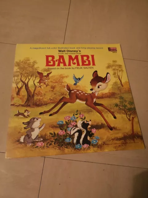 WALT DISNEY'S story & songs from BAMBI - 1971 Vinyl 33rpm LP
