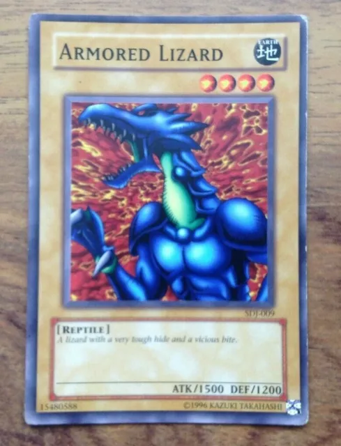 YUGIOH ARMORED LIZARD SDJ-009. Free Postage